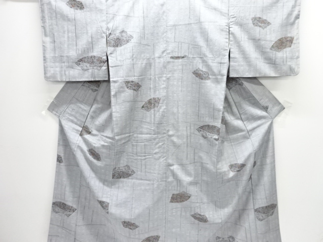 JAPANESE KIMONO / ANTIQUE KIMONO / SILK / TSUMUGI / JIGAMI PATTERN